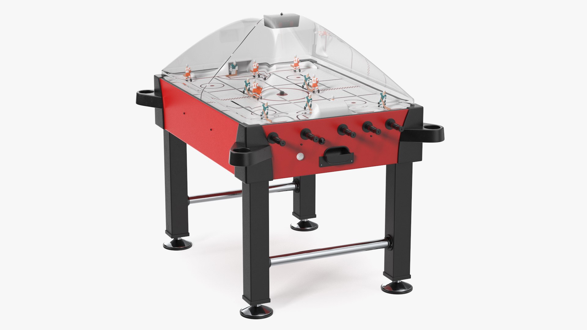 Stick Hockey Table Rigged 3D model preview
