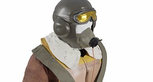 3D World War 2 Spitfire Pilot