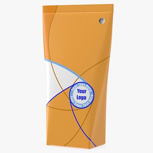 Aseptic Packaging For Triangular Liquid Orange 3D