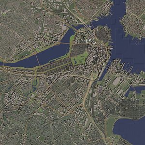 3D Boston USA - city and urban model