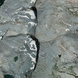 3D mesh merced peak yosemite