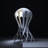 Cirrata Corian Lamp
