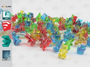 gummy bears 3D model