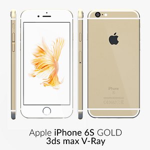 iphone 6s gold v-ray 3d max