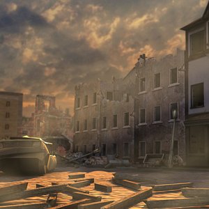 The ruins ruins cities waste fragments