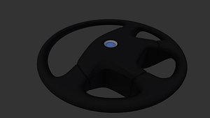 3D Bus Steering Wheel High Poly