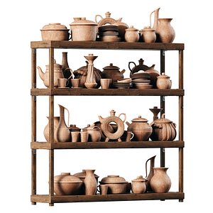 Dishes clay n22 model
