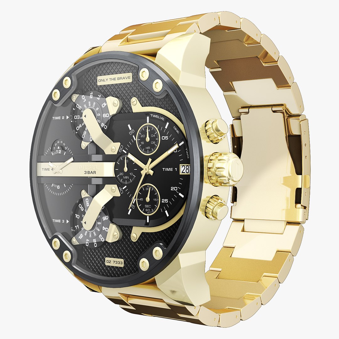 Diesel 7333 gold on sale