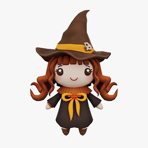 3D Little Witch model