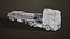 Heavy Truck 04 Flatbed Load Trailer All PBR Unity UE Textures 3D model