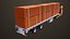 Heavy Truck 04 Flatbed Load Trailer All PBR Unity UE Textures 3D model
