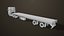 Heavy Truck 04 Flatbed Load Trailer All PBR Unity UE Textures 3D model