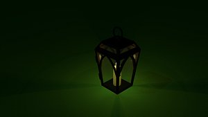 3d model old lantern