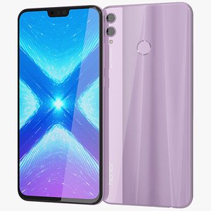 3D realistic honor 8x pink