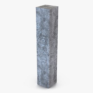 concrete pillar 3d model