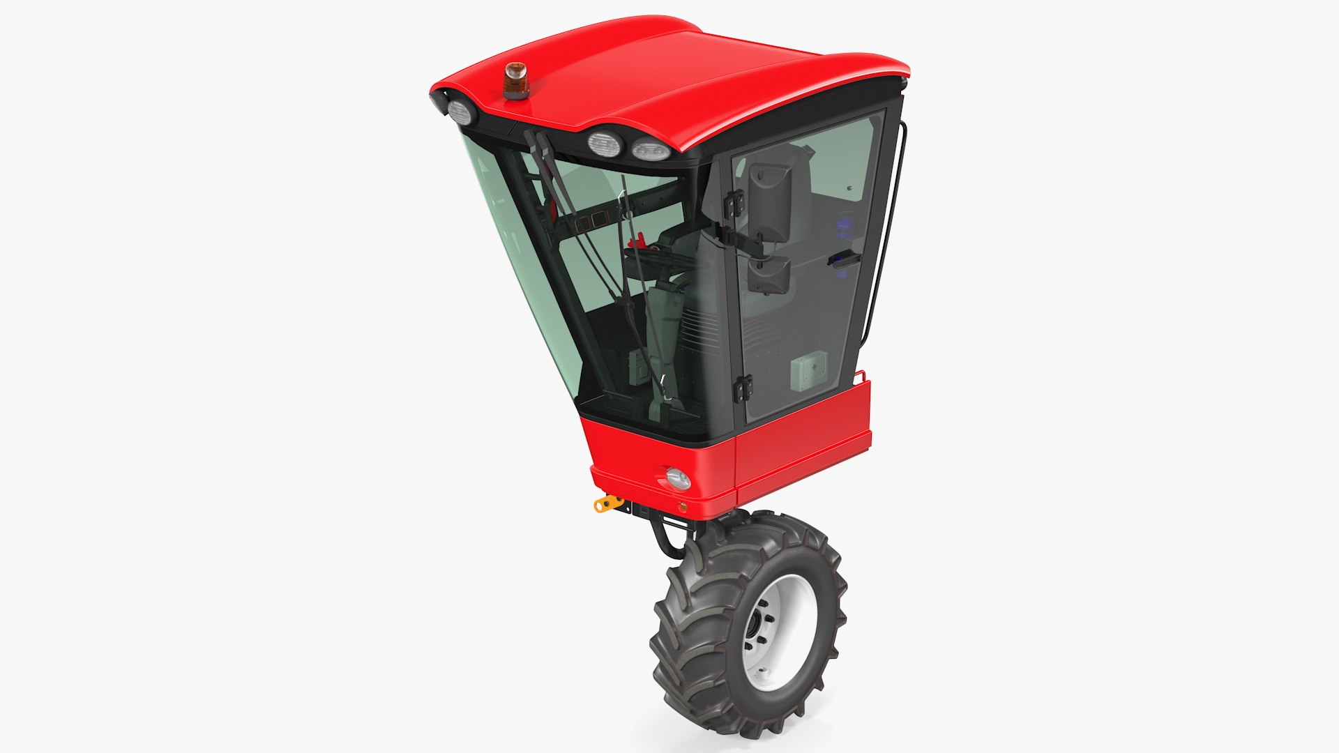 Harvester Vehicle Cabin 3D model preview