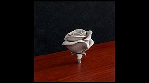 Rose flower 3d print model