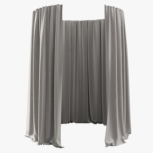 Curtain semicircular to the floor 2