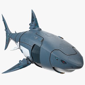 Futuristic Shark Robot