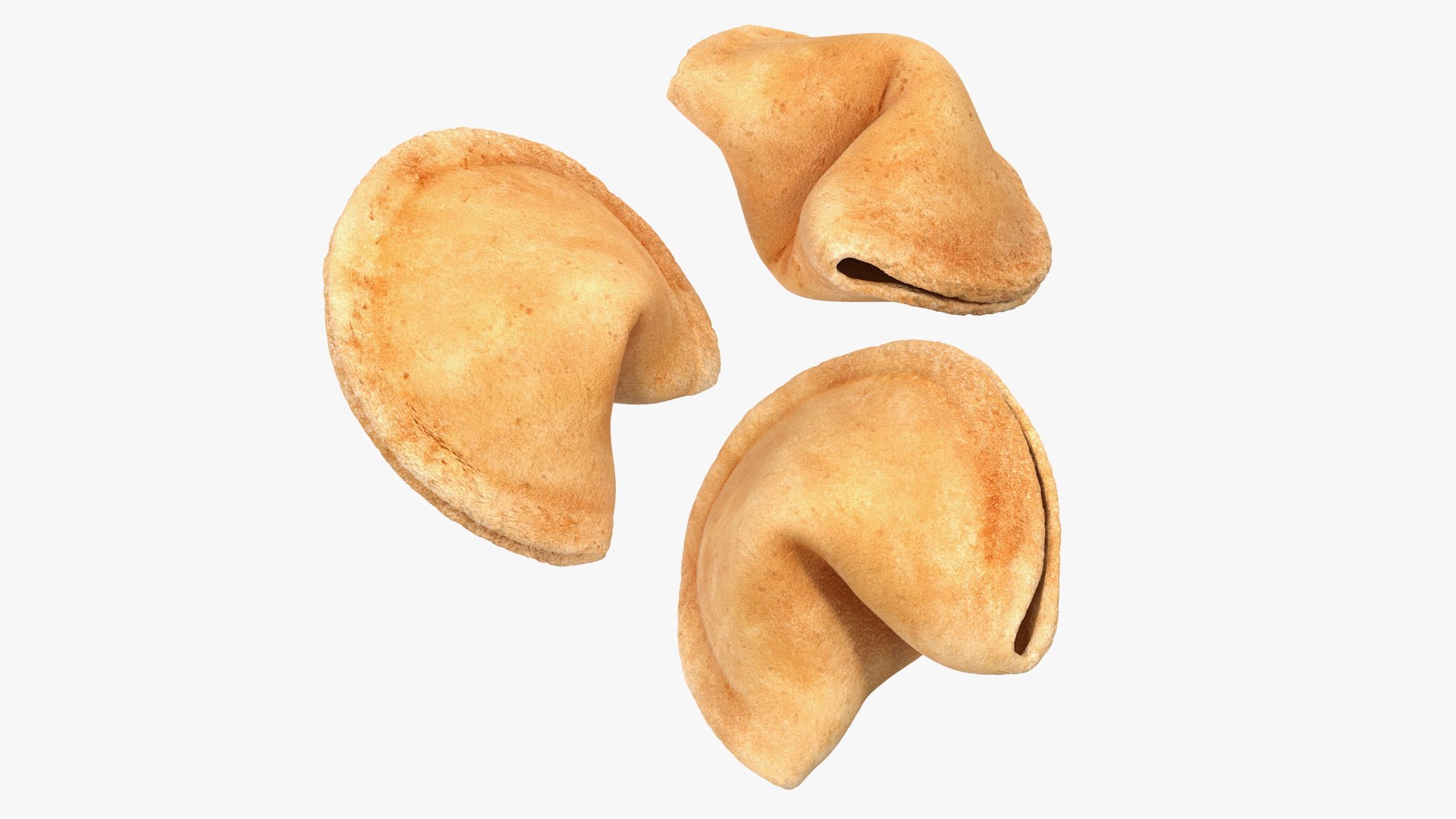 Fortune Cookies 3D model preview