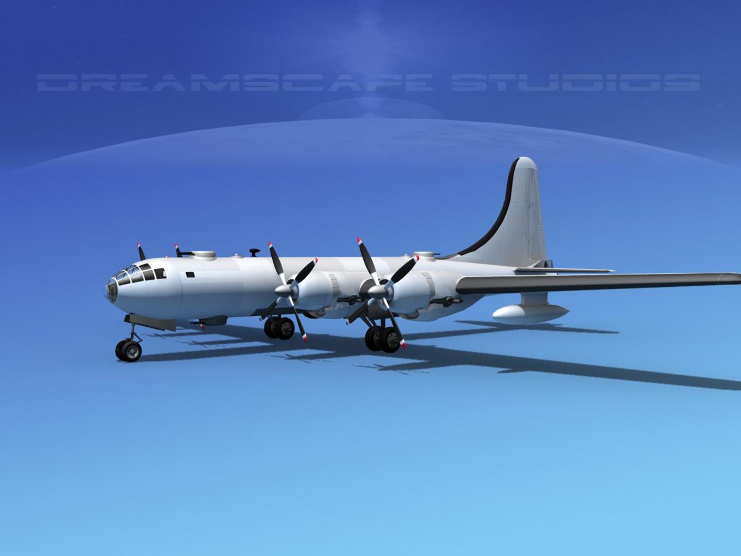 3d Scale Boeing B-50 Superfortress Model