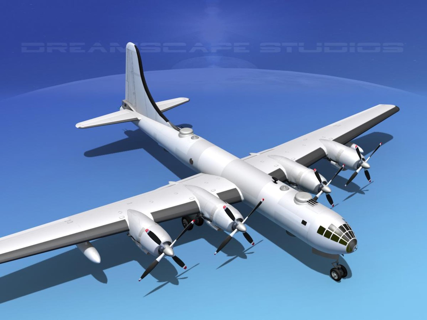 3d Scale Boeing B-50 Superfortress Model