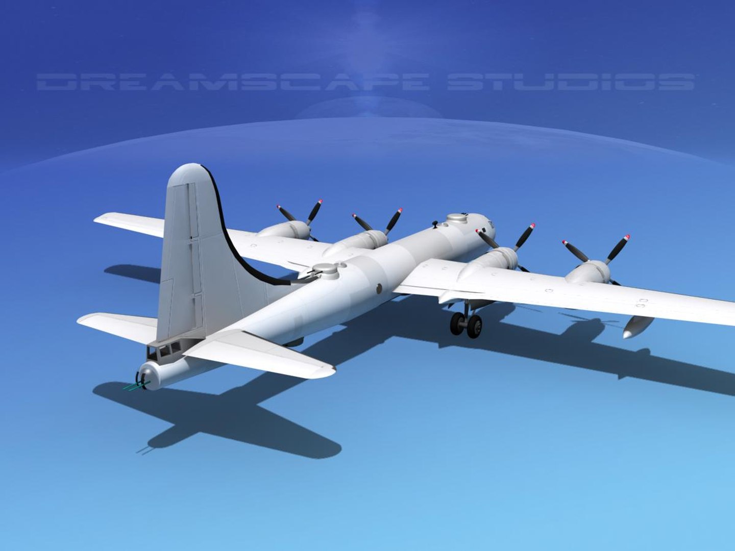 3d Scale Boeing B-50 Superfortress Model