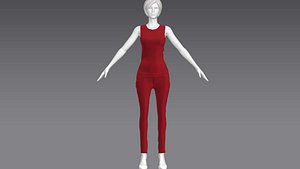 clothing 1 a-pose 3D model
