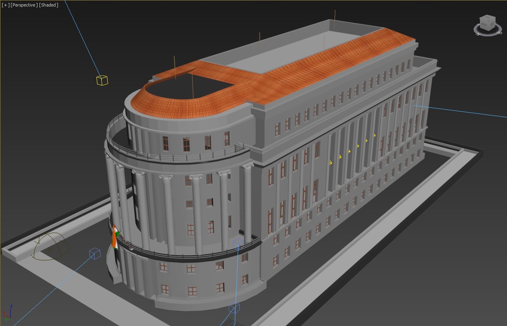 3D building federal commission - TurboSquid 1344942