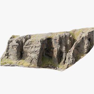 Canyon Cliff Face - 3D PBR Model 3D