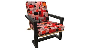 3D Modern ChairModern Chair 3D Model AR VR PBR model