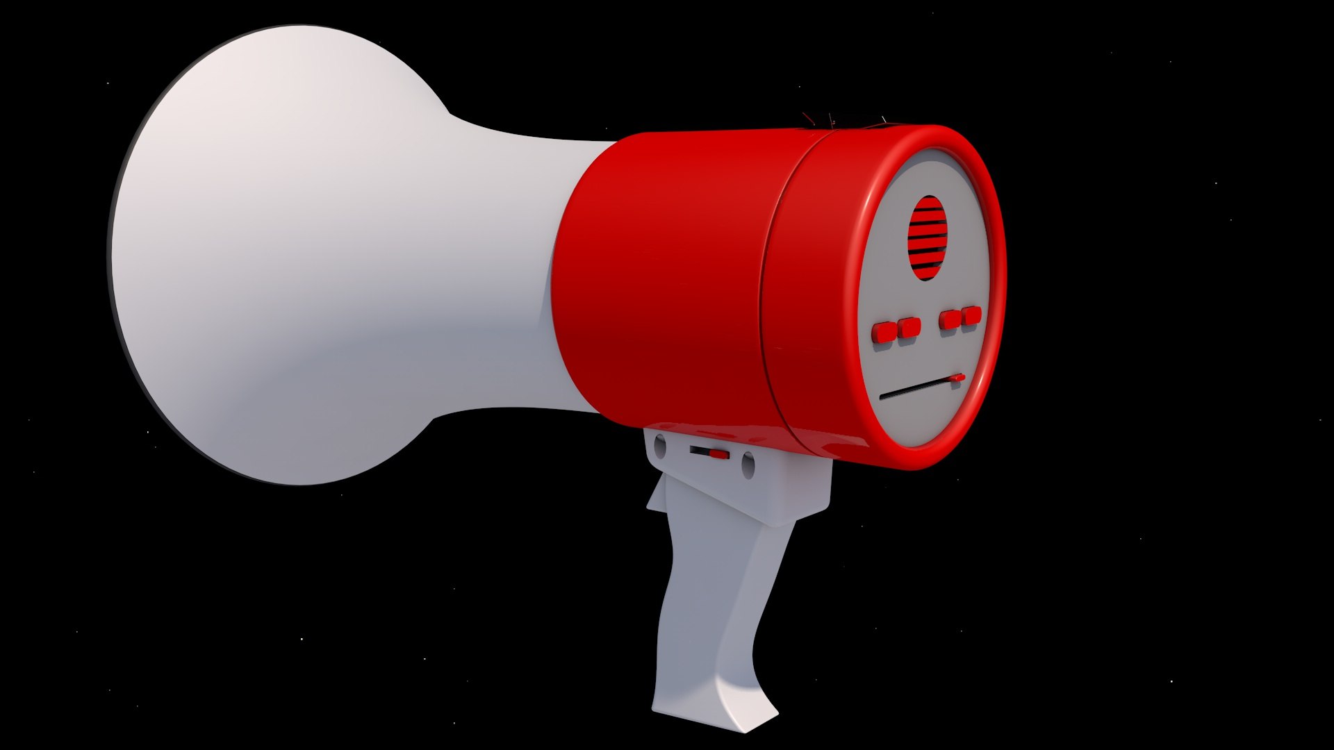 Megaphone 3d Model - Turbosquid 1727148