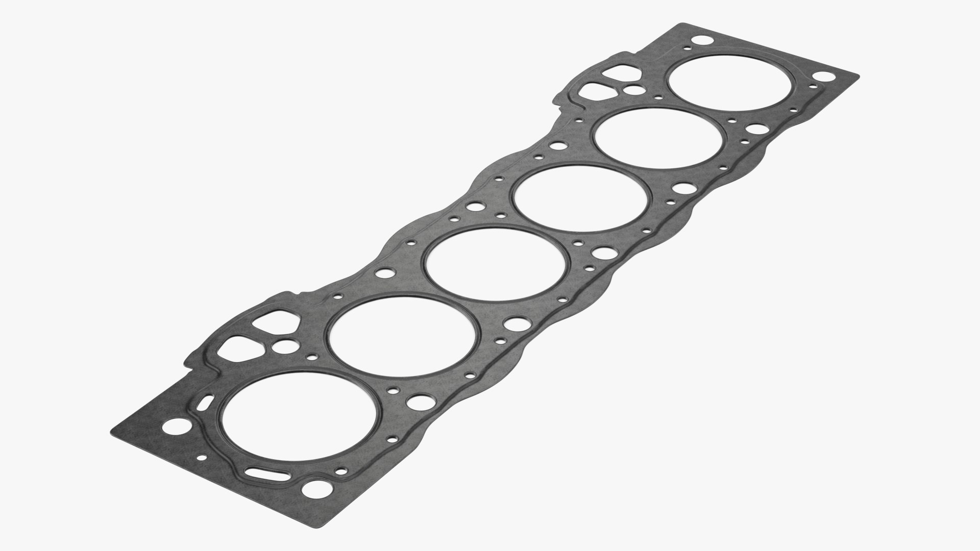 1GFE Head Gasket 6 Cylinder Steel 3D model preview