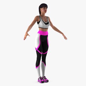 Woman in Sportswear T-Pose