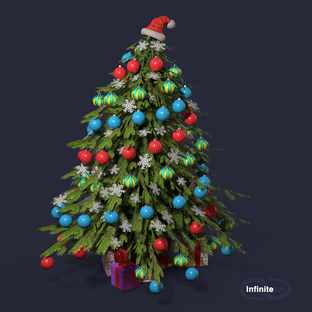 Free Christmas Tree Holiday Christmas 3D Model TurboSquid 1828349