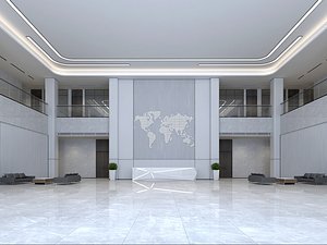 3D Modern Hall 36 model