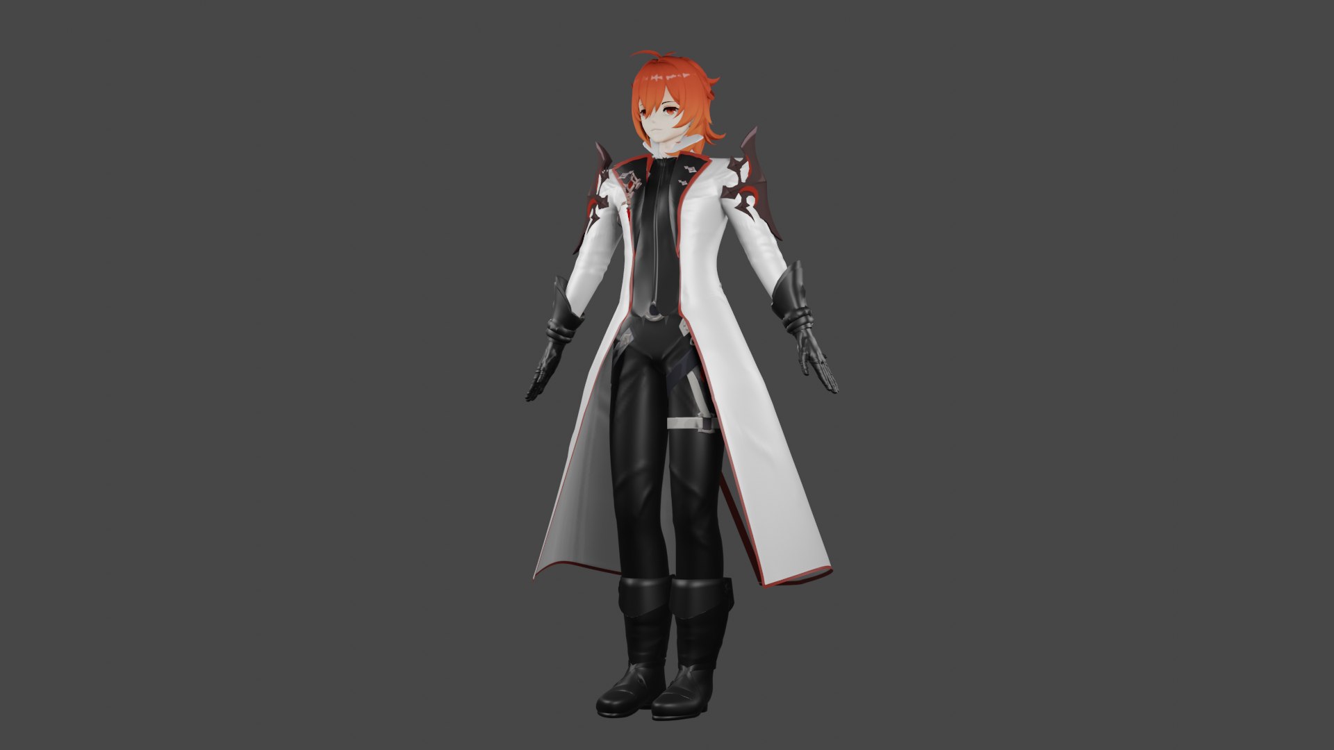 Character Raincoat Fatui 3D Model - TurboSquid 1962174