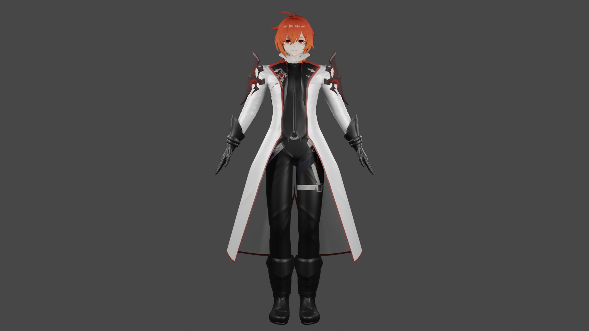 Character Raincoat Fatui 3D Model - TurboSquid 1962174