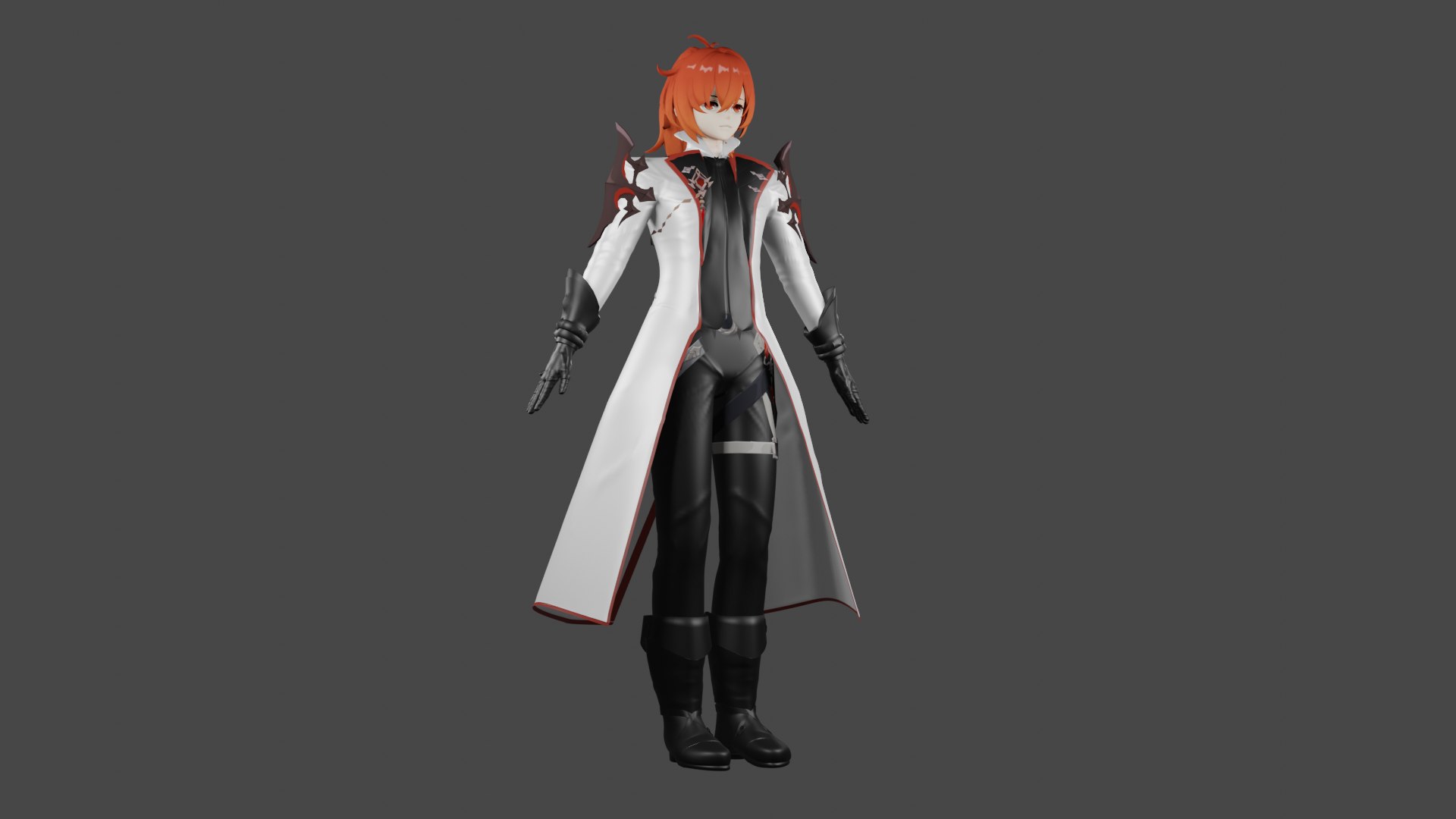 Character Raincoat Fatui 3D Model - TurboSquid 1962174