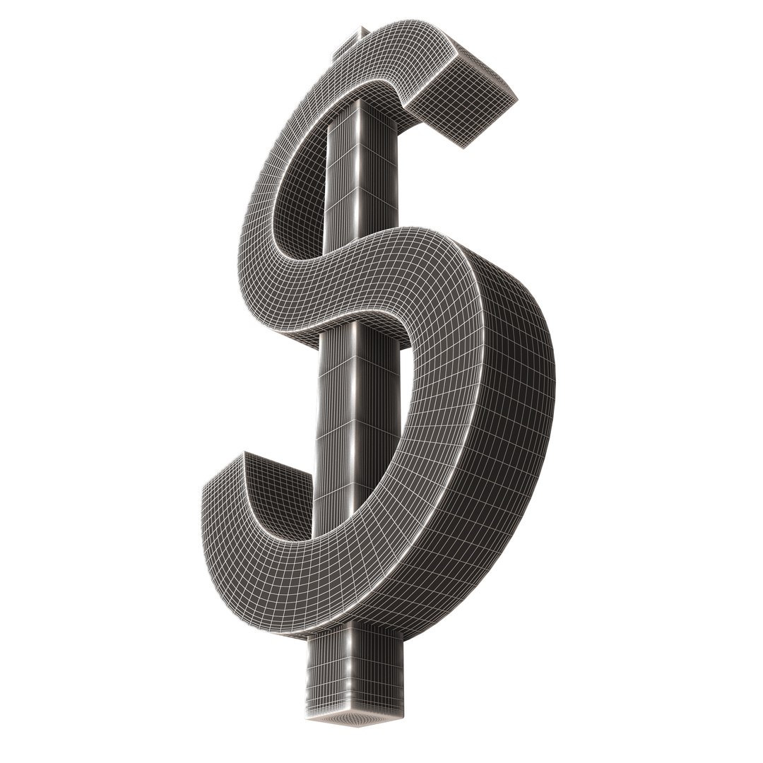 3D Dollar Symbol model https://p.turbosquid.com/ts-thumb/yX/7Em6Tw/3k/wireframehighdollarsymbol5/jpg/1676134752/1920x1080/fit_q87/6d3525f46f152aa44ae22a7856db4b584540de08/wireframehighdollarsymbol5.jpg