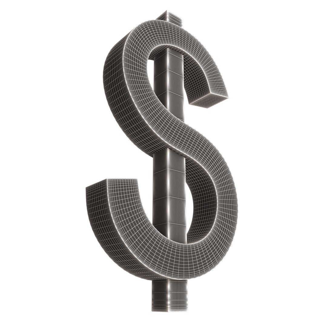 3D Dollar Symbol model https://p.turbosquid.com/ts-thumb/yX/7Em6Tw/WZ/wireframehighdollarsymbol4/jpg/1676134747/1920x1080/fit_q87/0bbca901c1dc6343708723a6ba65a4f925bd4893/wireframehighdollarsymbol4.jpg