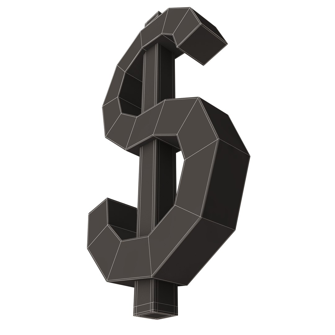3D Dollar Symbol model https://p.turbosquid.com/ts-thumb/yX/7Em6Tw/YR/wireframelowdollarsymbol5/jpg/1676134761/1920x1080/fit_q87/5162b4ea6cf45e14005f4b72e6e8426594b12408/wireframelowdollarsymbol5.jpg