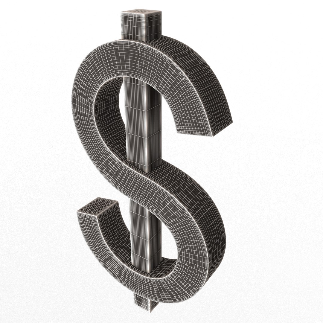 3D Dollar Symbol model https://p.turbosquid.com/ts-thumb/yX/7Em6Tw/sa/wireframehighdollarsymbol3/jpg/1676134745/1920x1080/fit_q87/b0cc8d4b78d7347d3496371f7896eaee41fc5942/wireframehighdollarsymbol3.jpg
