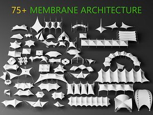 Membrane structure tension structure 3D