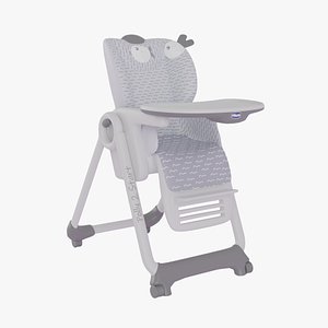 3D model Chicco Polly 2 Start High Chair for Babies