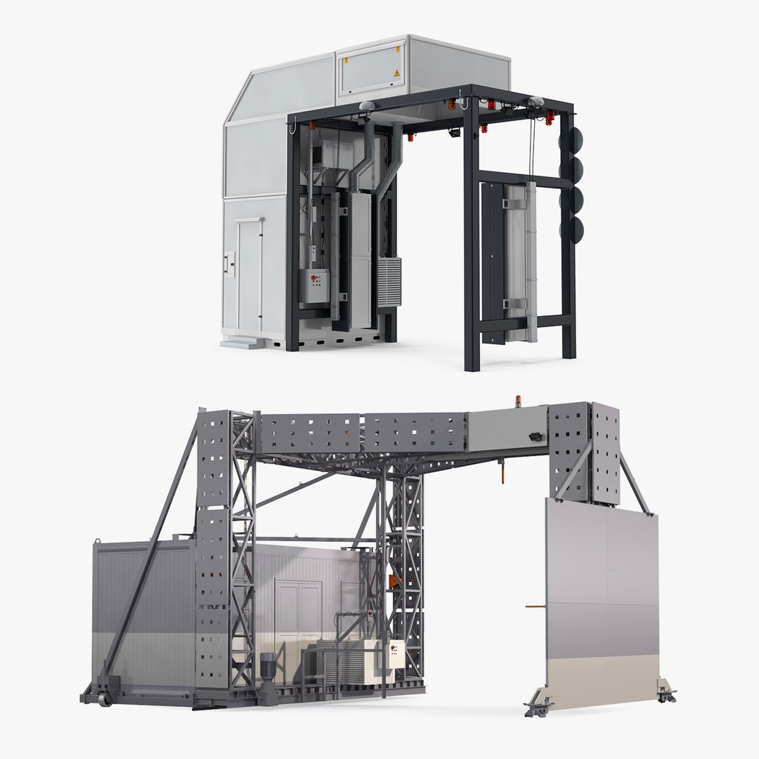 XRay Freight Scanners Collection 3D model preview