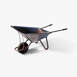 3D wheelbarrow barrow wheel