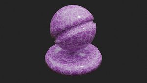 blender procedural texture purple marble 3D model