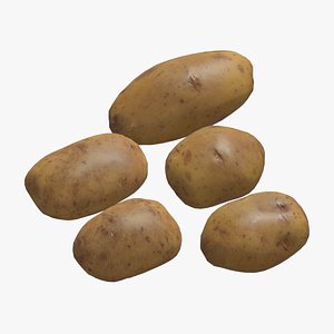 3D Potato 2 Low Poly