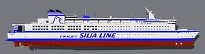 GTS Finnjet fast-ferry gas-turbine 3D model